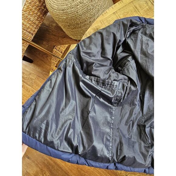 Lands' End Blue Quilted Down Puffer Coat Jacket Full Zip Women’s Sz MP EUC - Picture 5 of 11